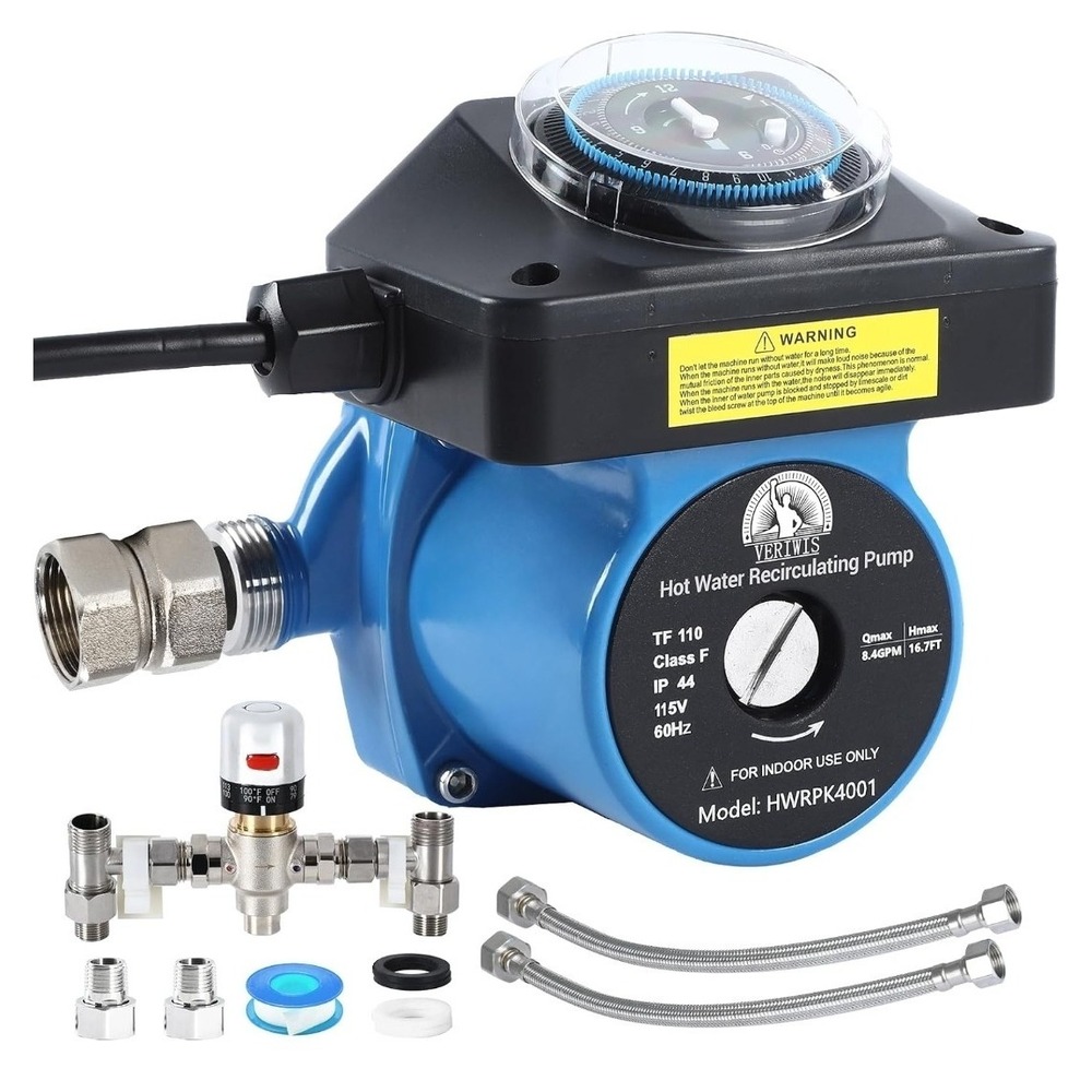 VERIWIS Hot Water Recirculating Pump Kit HWRPK4001 Replace 595916 0955805 House